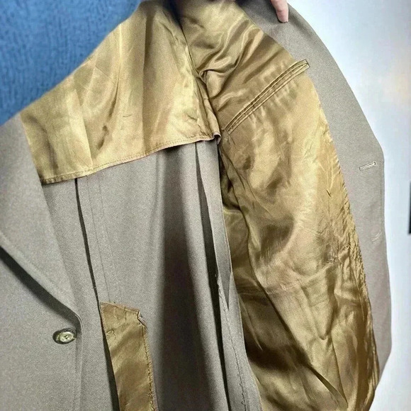 Vintage Hughes and Hatcher Sport Coat Suit Tan 1949 Usa Union Tag 40 42 Mens - Picture 13 of 13